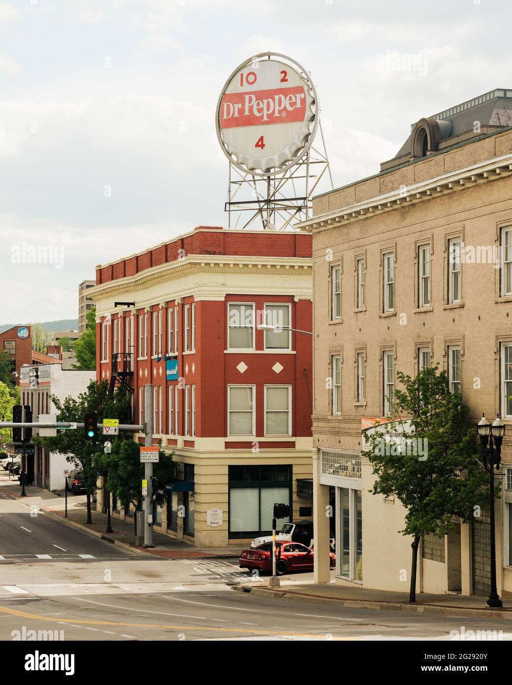 Old Dr. Pepper sign in downtown Roanoke, Virginia Stock Photo Alamy