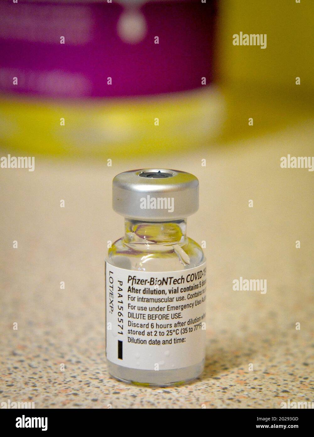 Coronavirus Vaccine Rollout Stock Photo