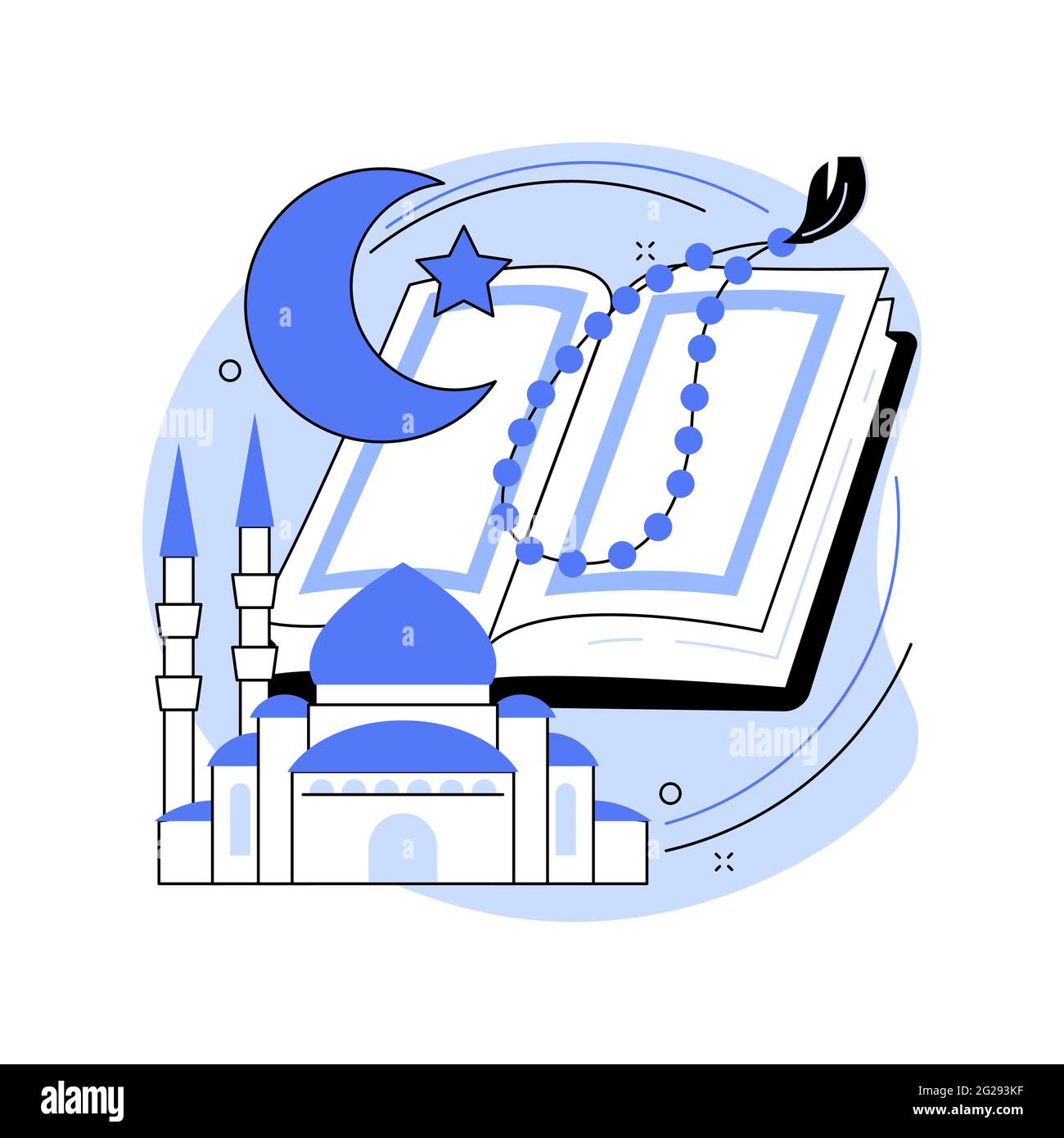 Islam abstract concept vector illustration. Stock Vector