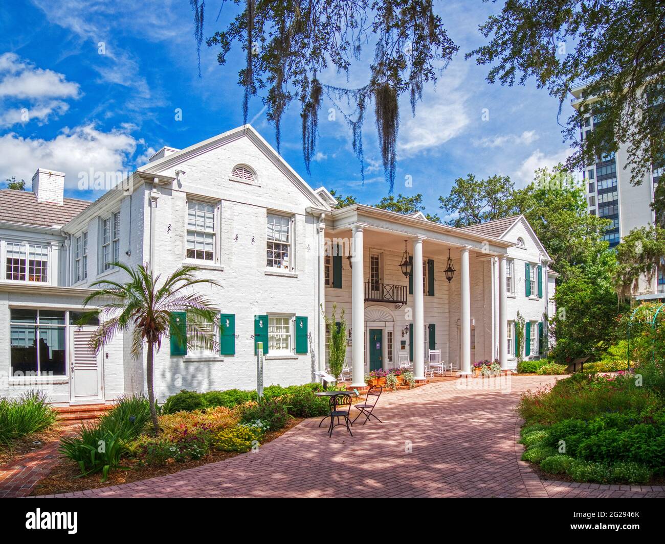 The Christy Payne Mansion at Marie Selby Botanical Gardens in Sarasota Florida USA Stock Photo