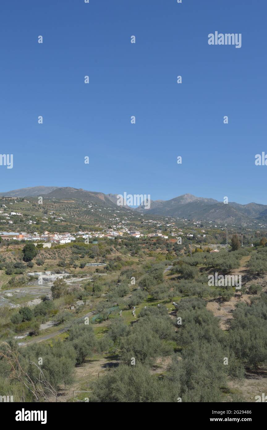 Boquete de Zafarraya, geographical feature in Malaga, Spain Stock Photo