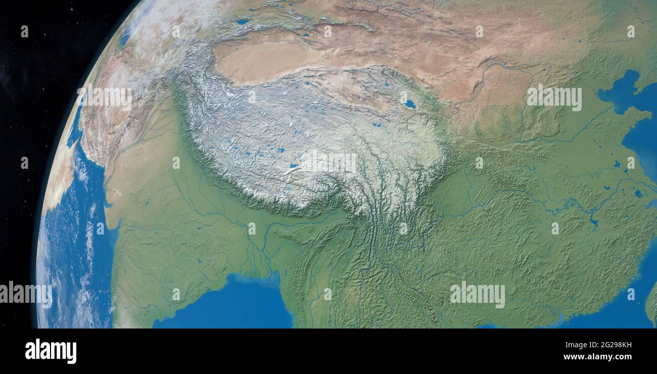 Map Of Mountain Ranges In Asia