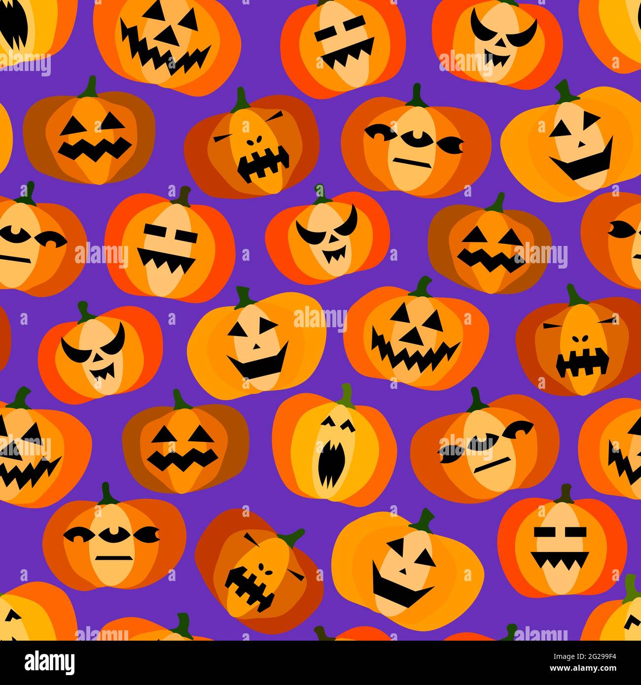 Seamless halloween scary orange pumpkins pattern. Funny, creepy, smiling face on purple backgrounds. Autumn characters image. Happy Halloween symbol Stock Vector Image & Art - Alamy Seamless halloween scary orange pumpkins pattern. Funny, creepy, smiling face on purple backgrounds. Autumn characters image. Happy Halloween symbol Stock Vector Image & Art - Alamy