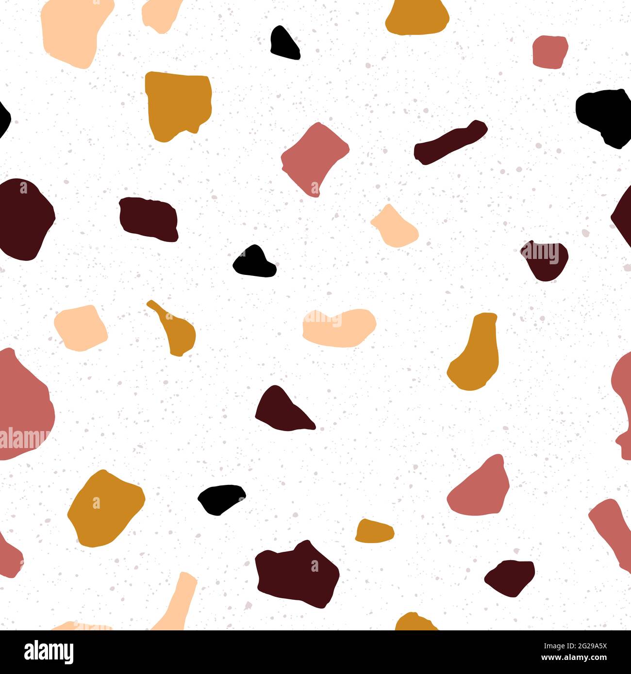 Terrazzo Seamless Pattern Modern Colorful Tile Texture Abstract