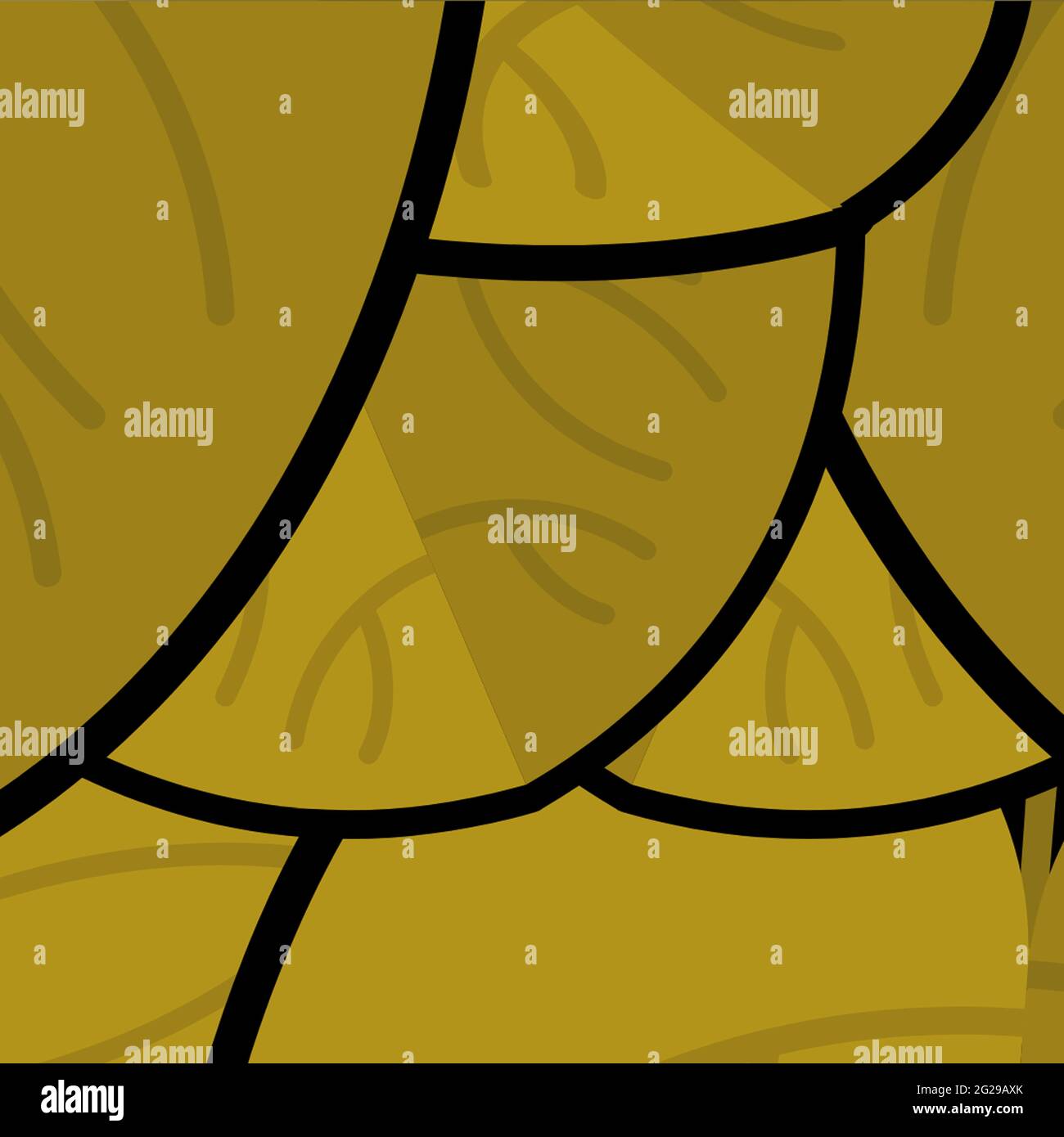 Illustration of brown shapes separated by black lines Stock Photo - Alamy
