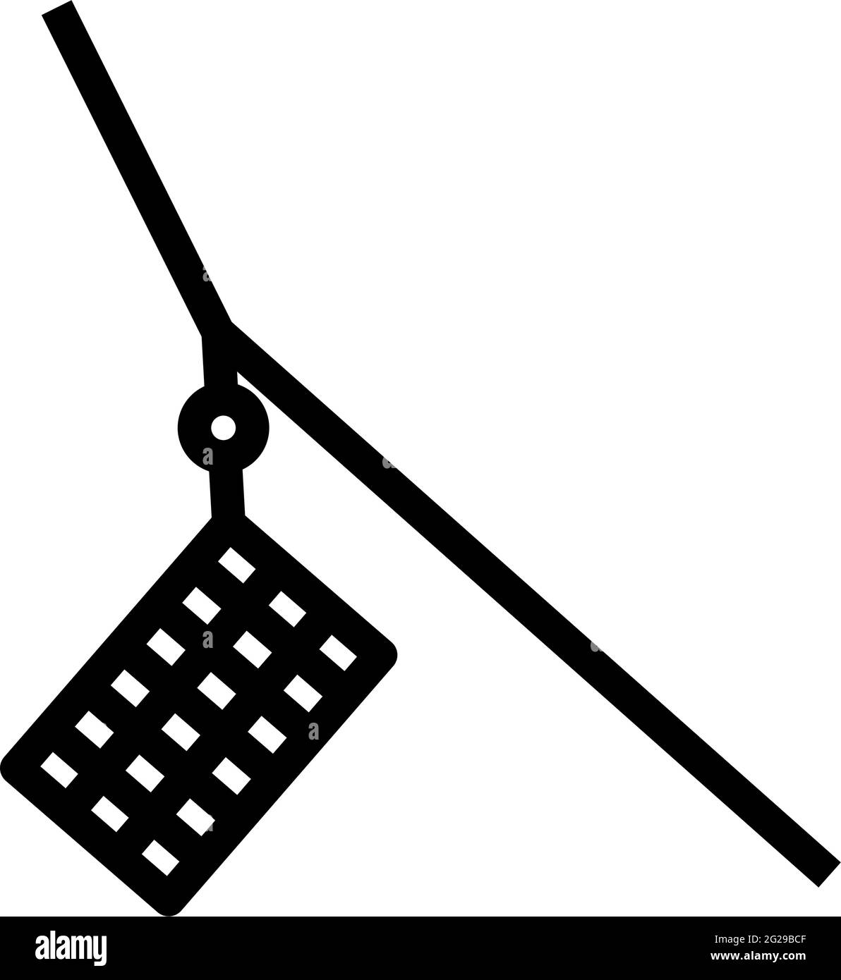 Icon Of Fishing Feeder Net. Bold outline design with editable stroke width. Vector Illustration. Stock Vector