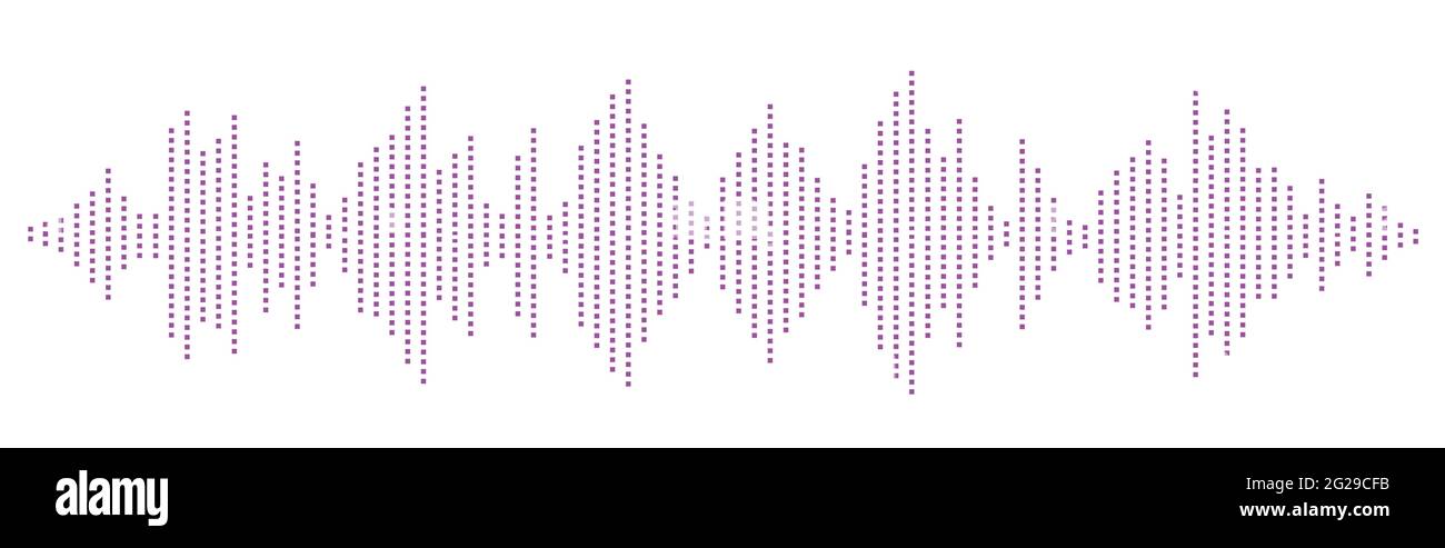Waves of the equalizer isolated on background. EQ Vector Stock Vector