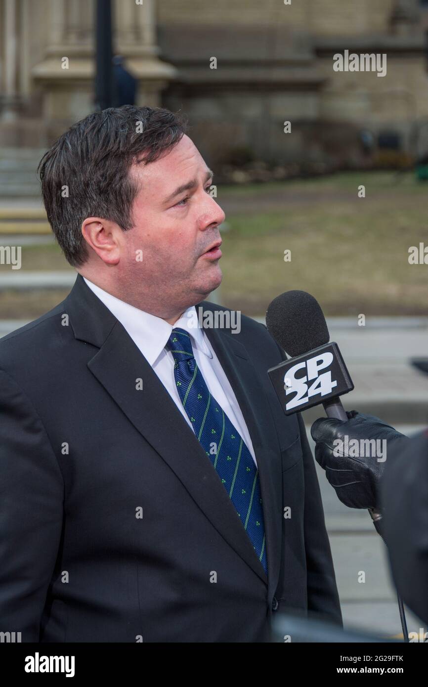 Jason Kenney, Minister of Employment and Multiculturalism.Scenes of the State Funeral for Jim Flaherty, former Minister of Finace of Canada, held at S Stock Photo