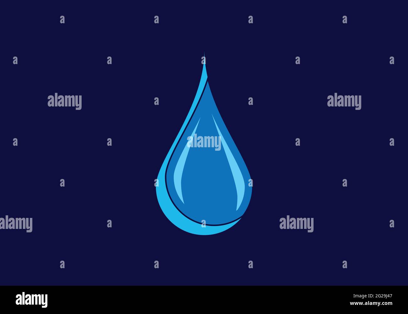 Creative Water drop Logo design vector template. Stock Vector
