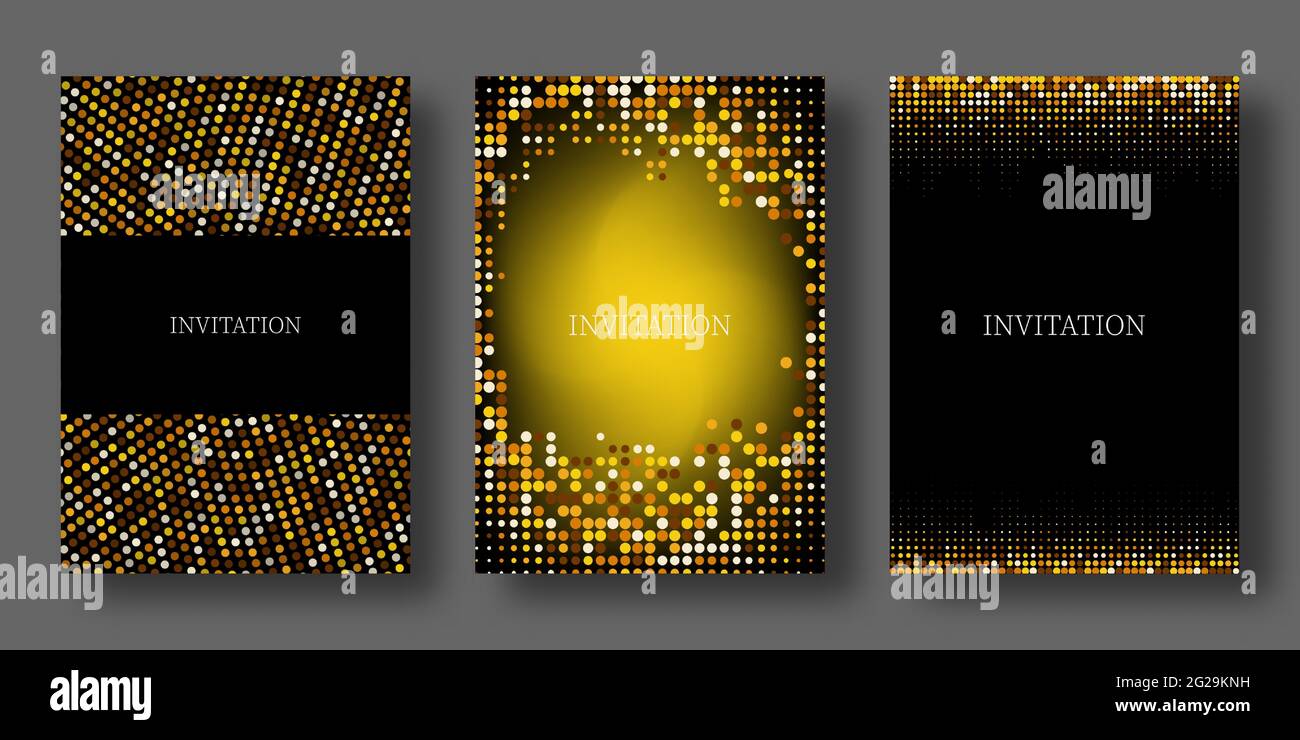 Gold glitter texture on a black background. Golden explosion of ...