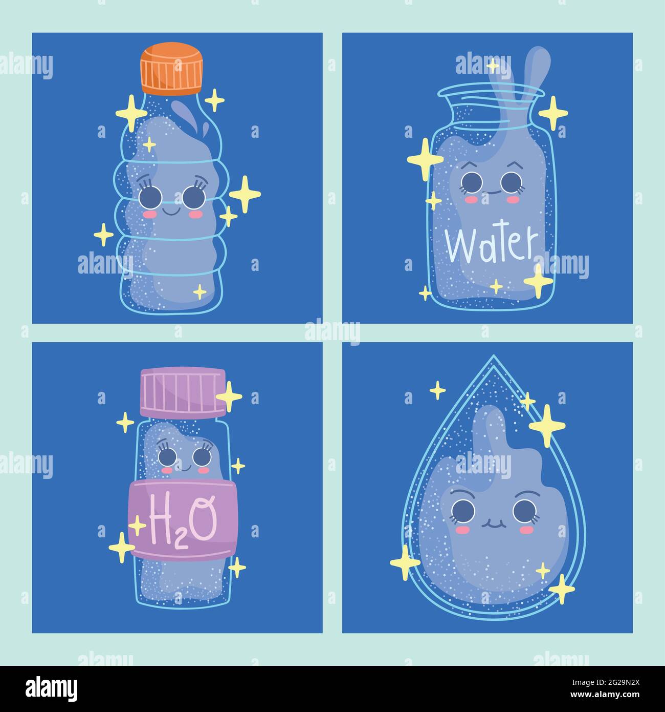 drink water collection Stock Vector Image & Art - Alamy
