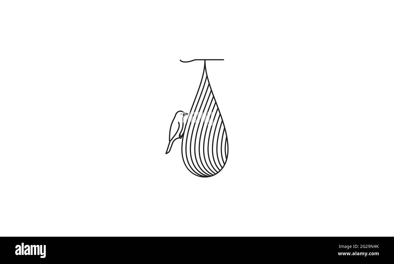 bird with hanging nest logo Stock Vector Image & Art Alamy