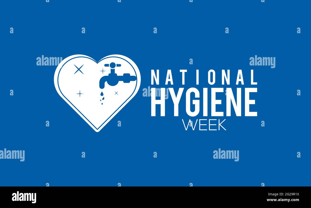 National Hygiene Week Awareness Concept Observed on Every July. Hygiene Week Template for background, Banner, Poster, Card Awareness Campaign. Stock Vector