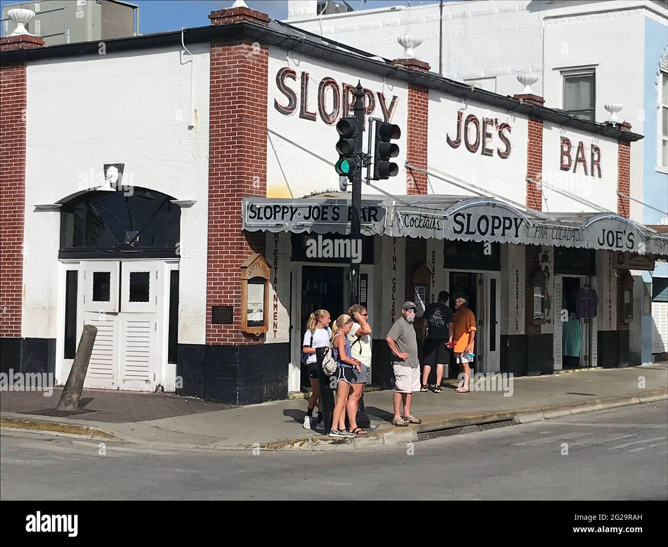Sloppy Joes Bar, Earnest Hemingway's hangout, Duval Street, Key West, Florida Stock Photo