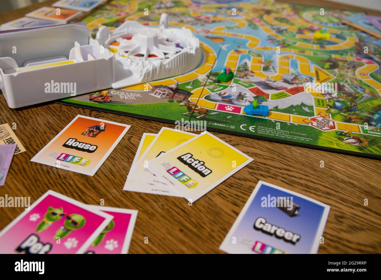 Durham, UK - 10 November 2019: Game of Life by Hasbro Gaming