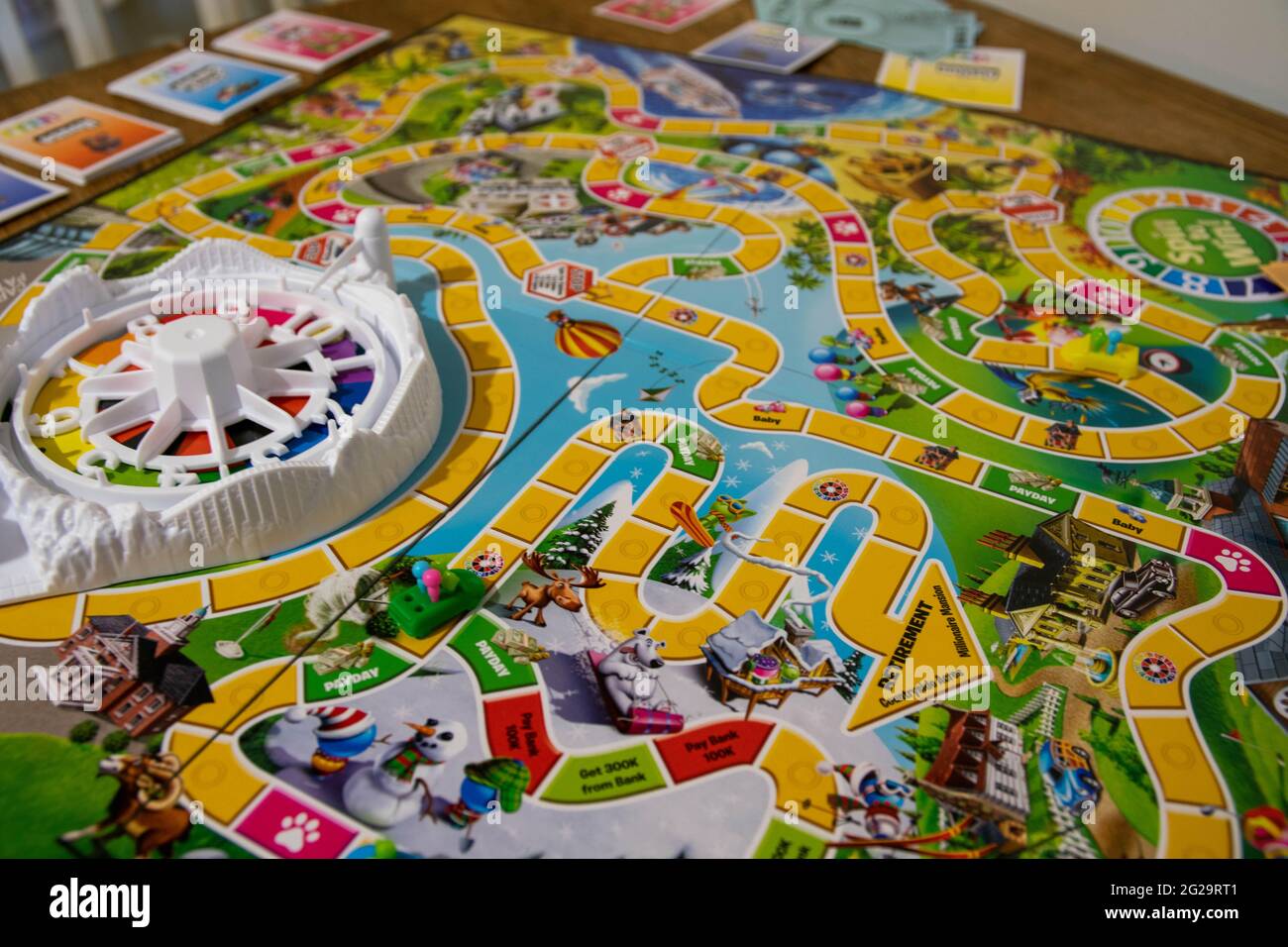 Durham, UK - 10 November 2019: Game of Life by Hasbro Gaming