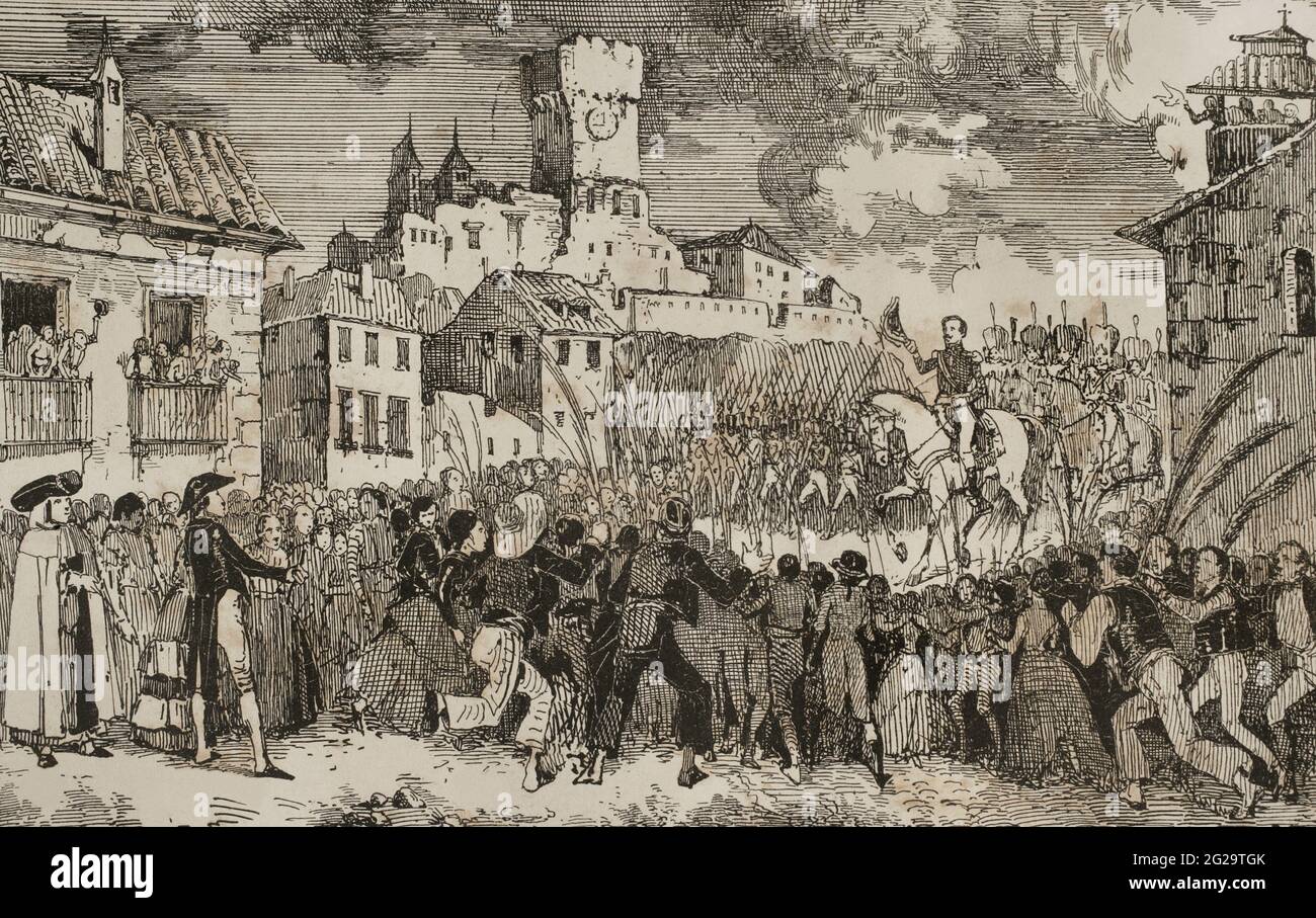 Entry into Spain of the French general Pierre Antoine Dupont de l'Etang