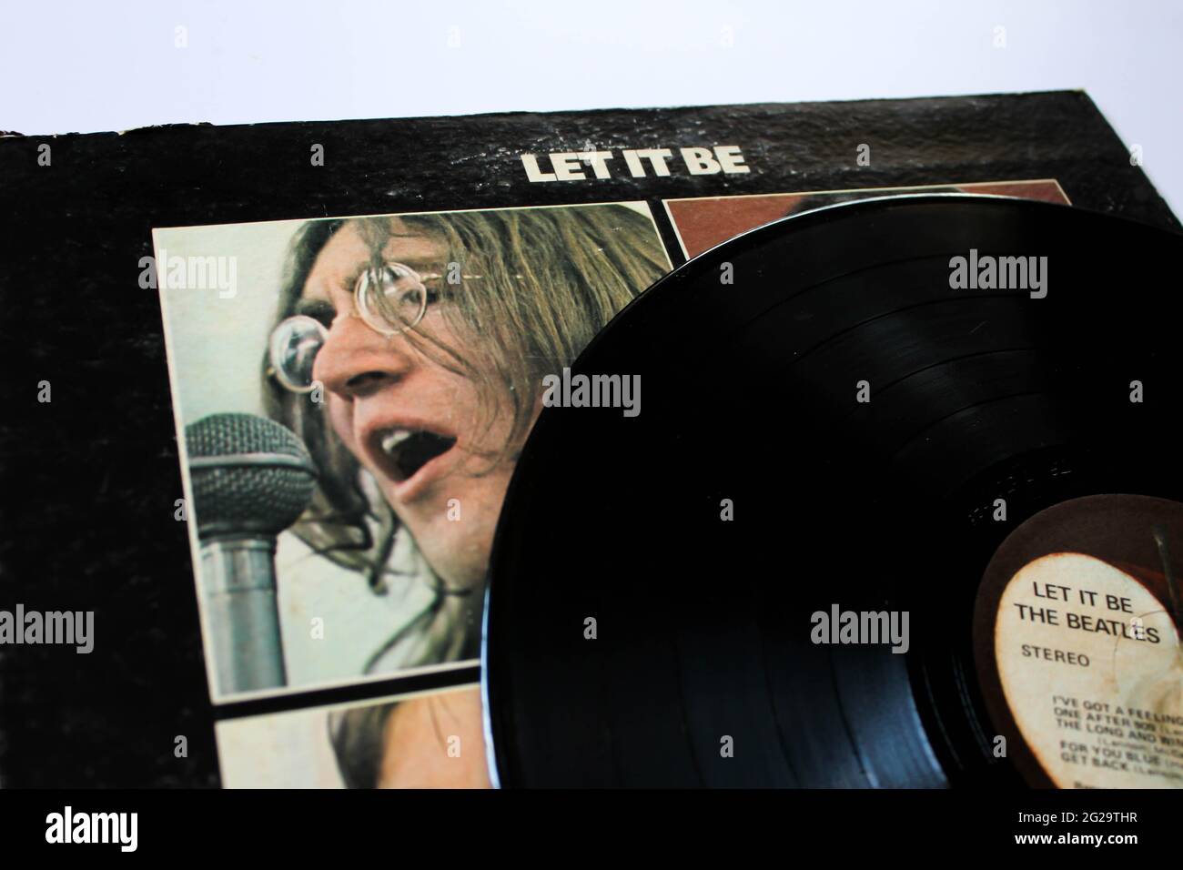 The beatles let it be album cover hi-res stock photography