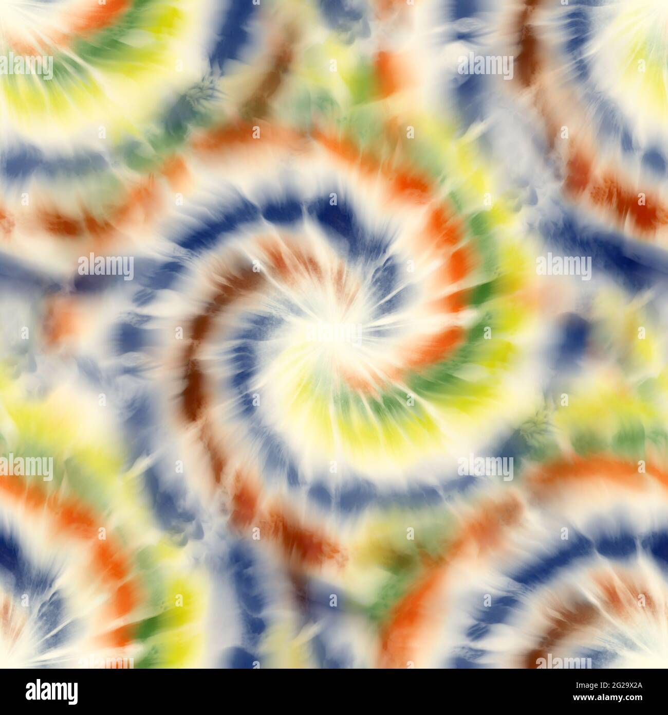 Seamless spiral tie dye pattern for surface design print Stock Photo ...