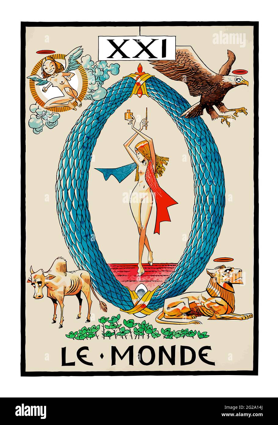 tarot fortune telling card illustration Stock Photo Alamy