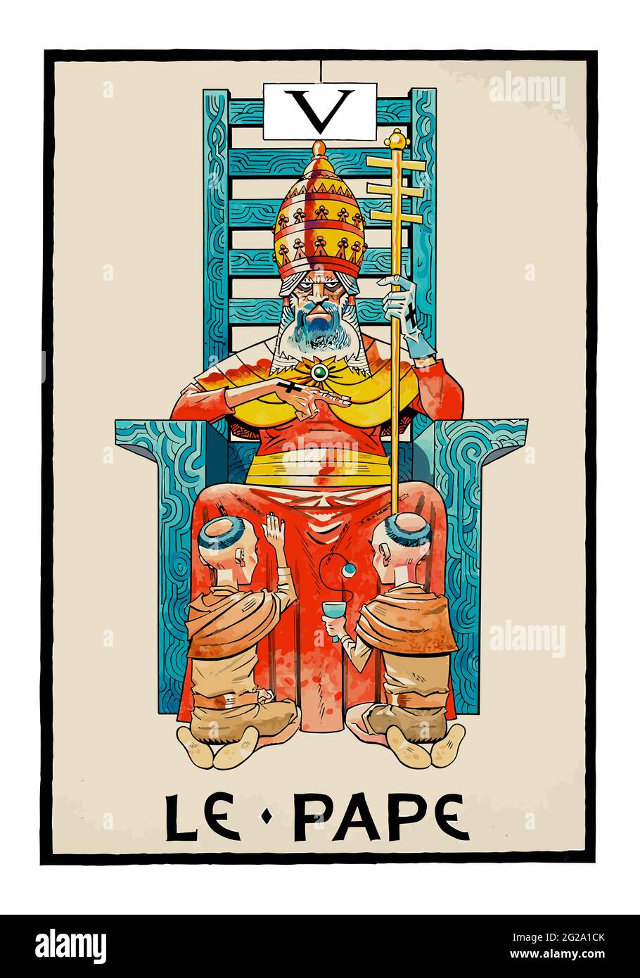 tarot fortune telling card illustration Stock Photo Alamy