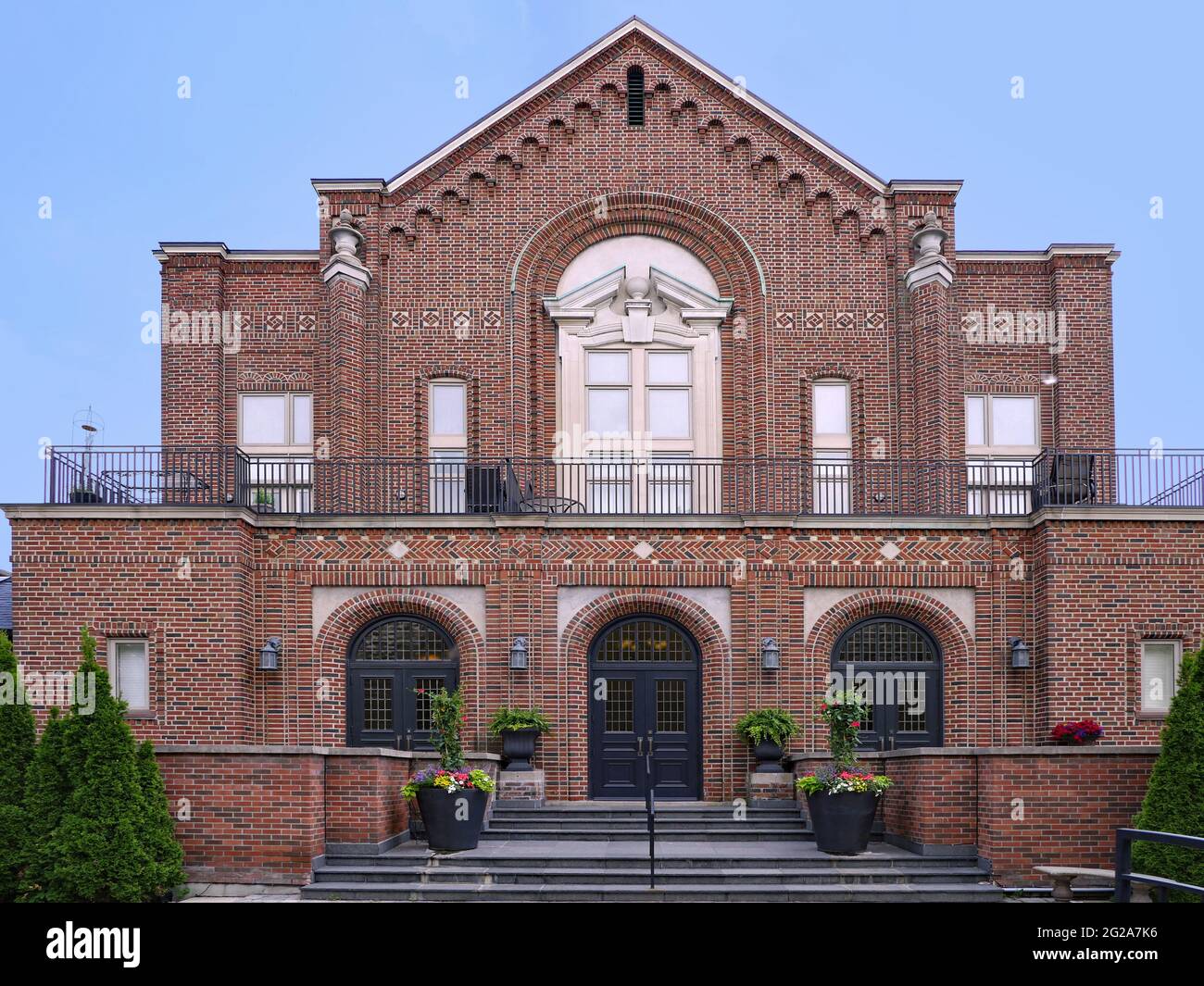 Toronto, Canada - Old church from the 1920s converted into a unique and elegant apartment building after church membership dwindled. Stock Photo