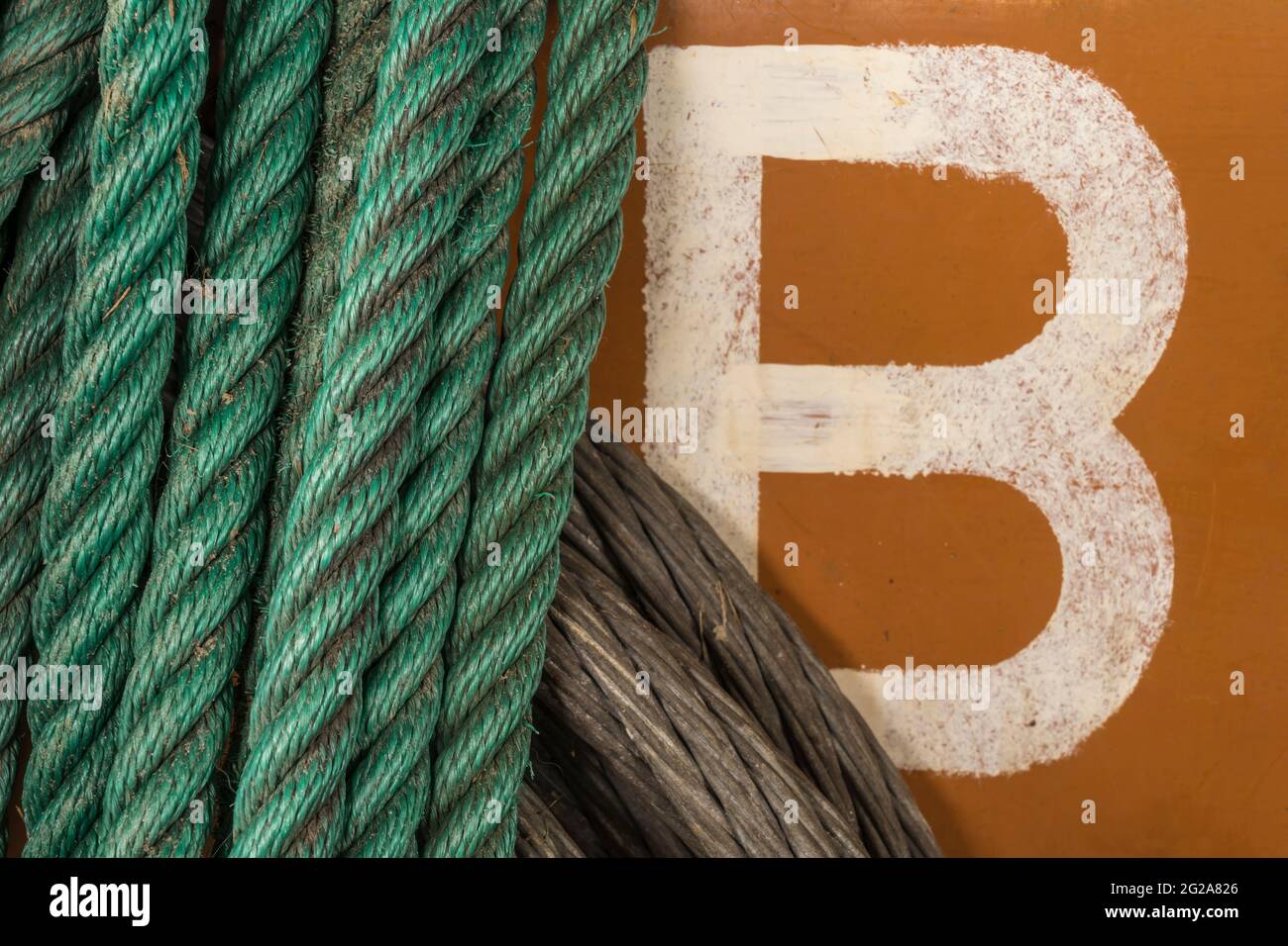 close up of a naval mooring rope Stock Photo - Alamy