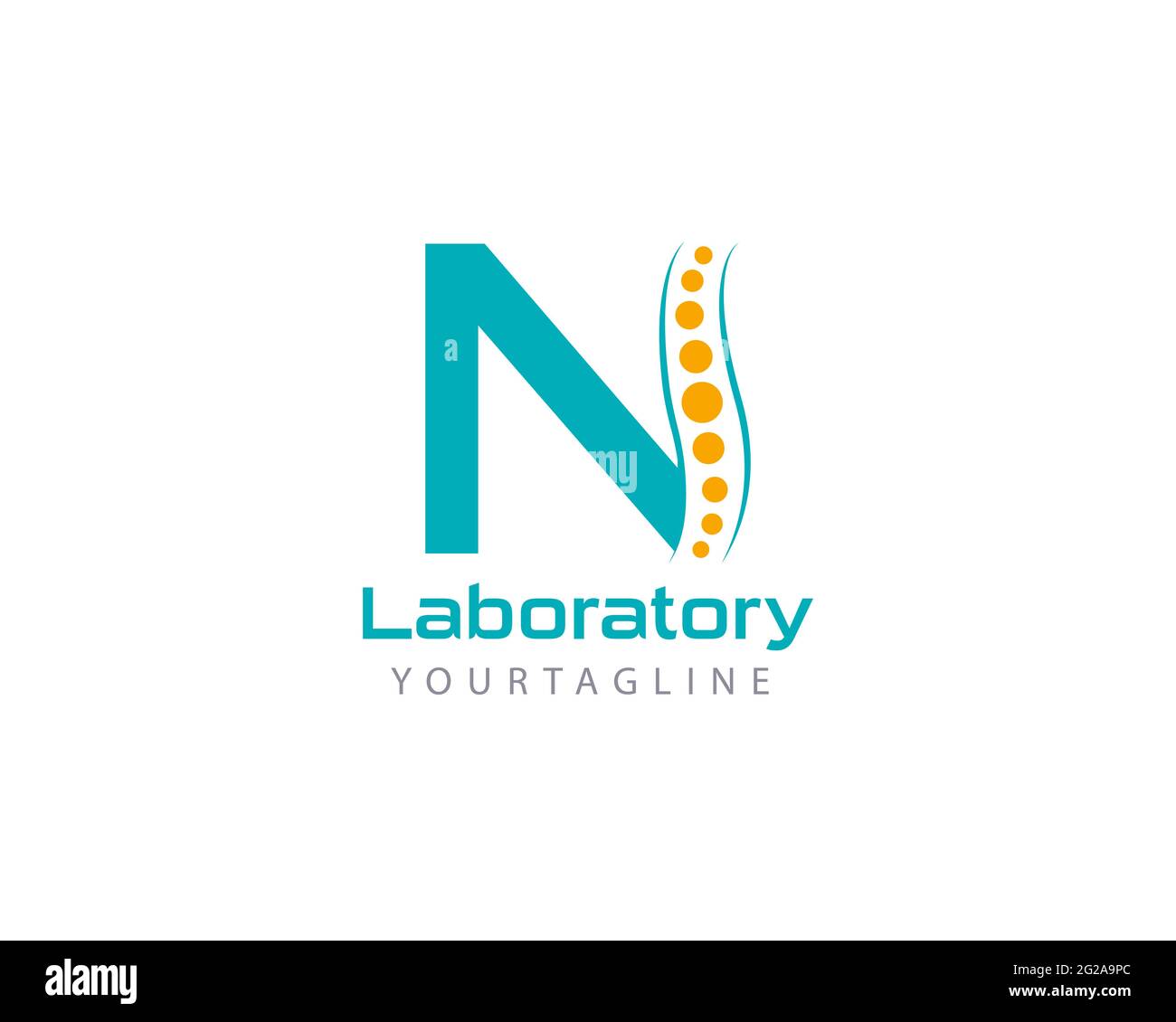 Letter N Lab Logo Template Design Vector , This design suitable for ...