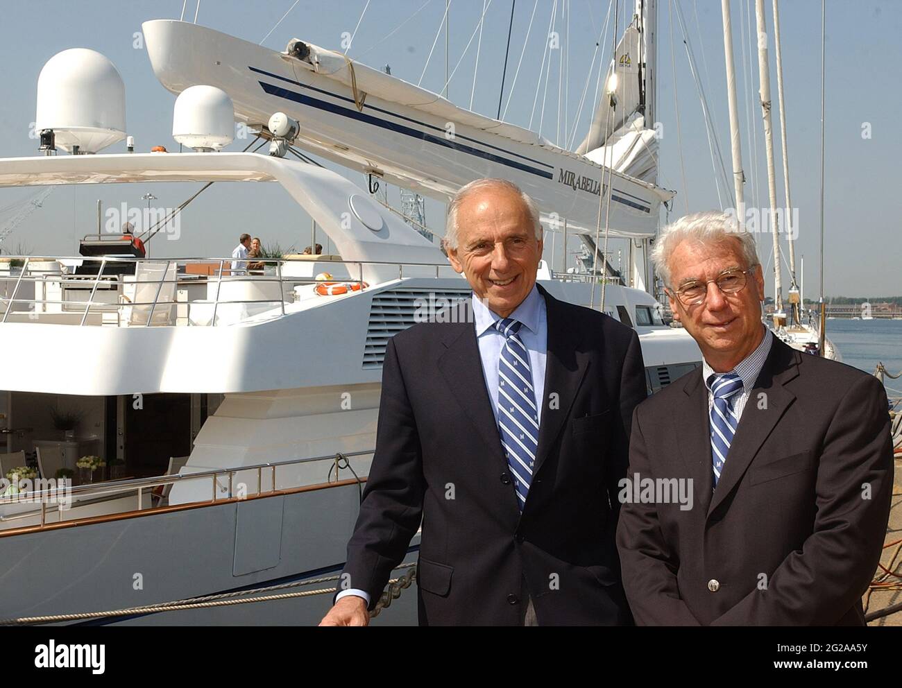 JOE VITTORIA THE OWNER OF MIRABELLA V THE WORLD LARGEST SINGLE MASTED