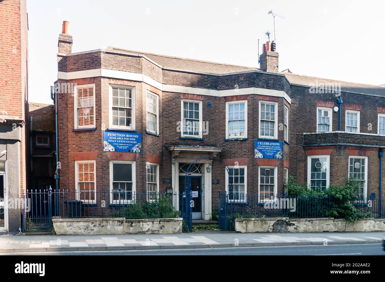 Club 42 (formerly Ilford Conservative Club) Lovely building, but is the worse for wear. Stock Photo