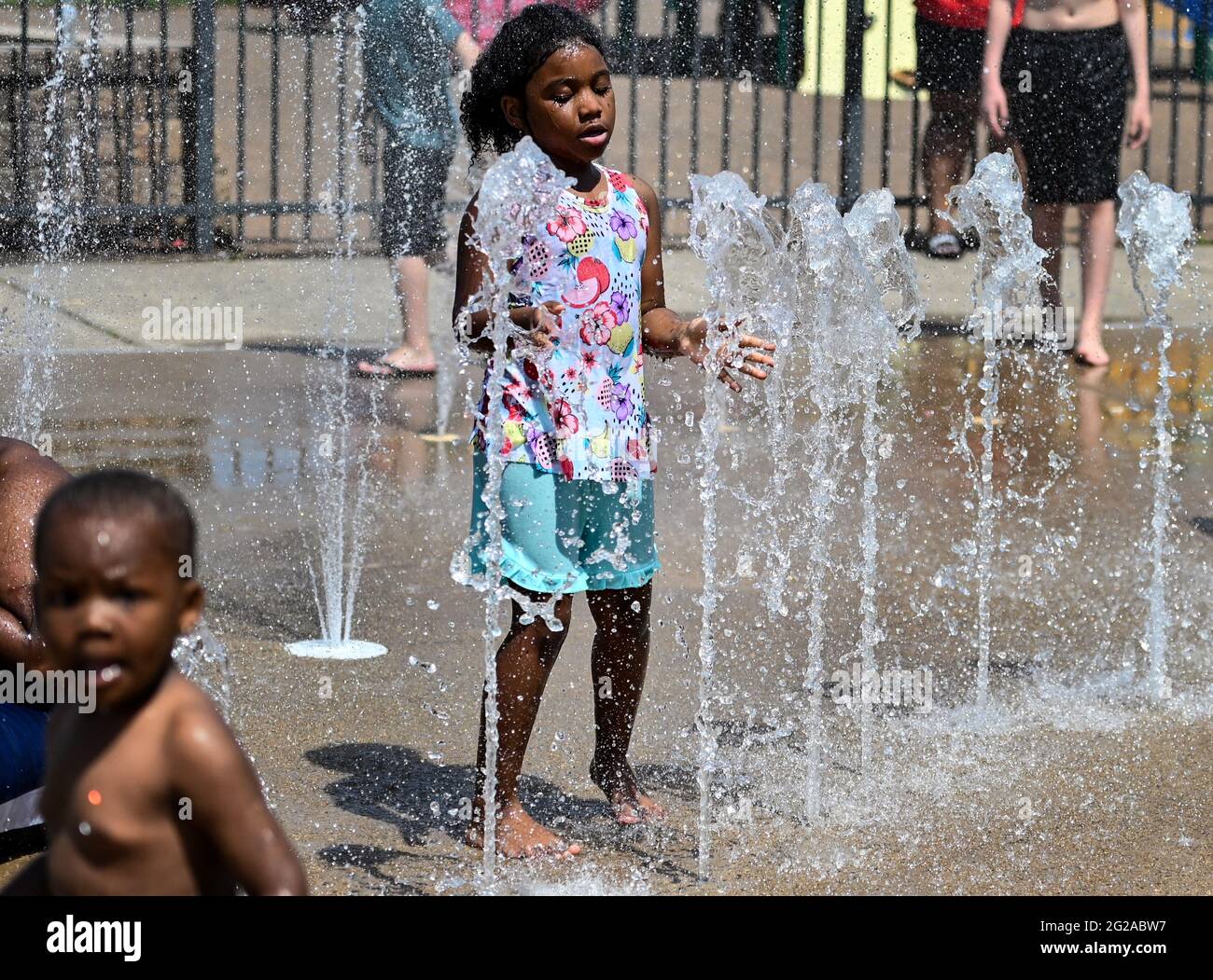 Wilkes Barre United States 09th June 2021 Children Seen Playing At