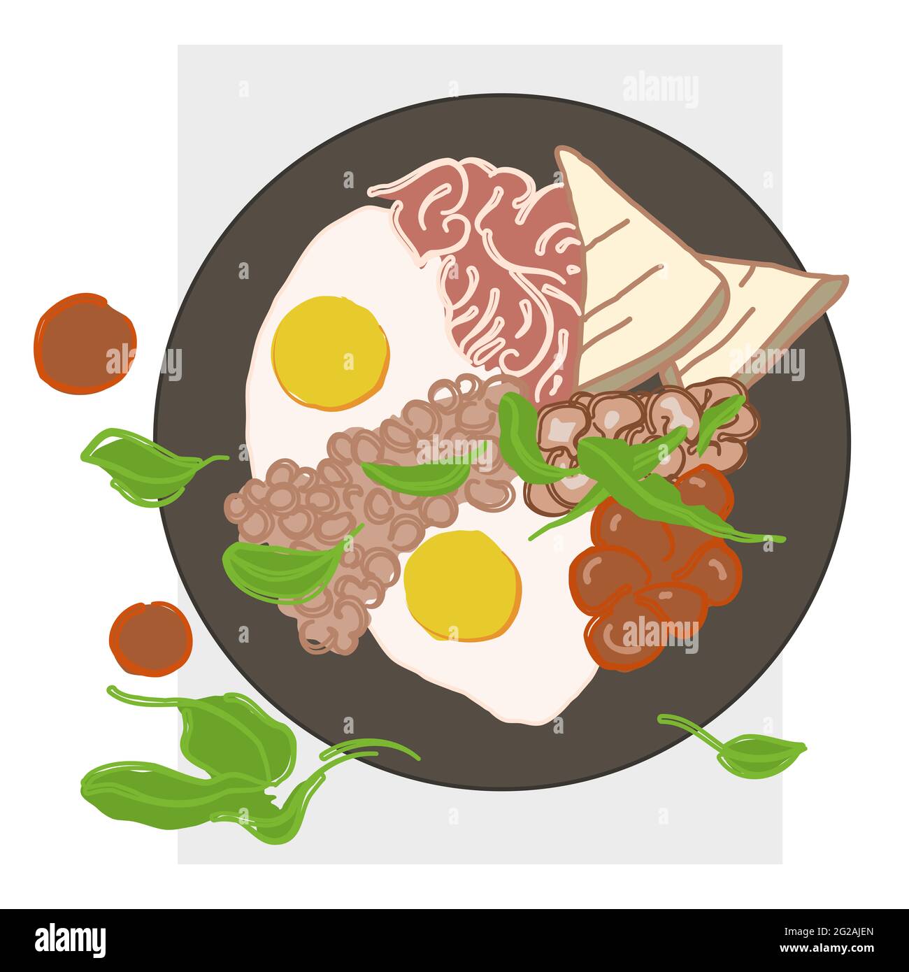 Plate of healthy nutritious cooked high protein caloric healthy eggs
