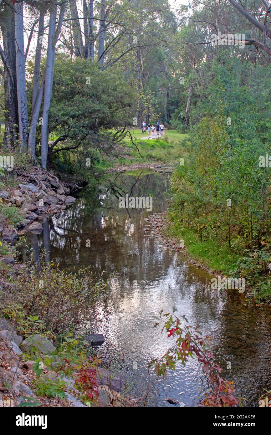Ovens River in Bright Stock Photo