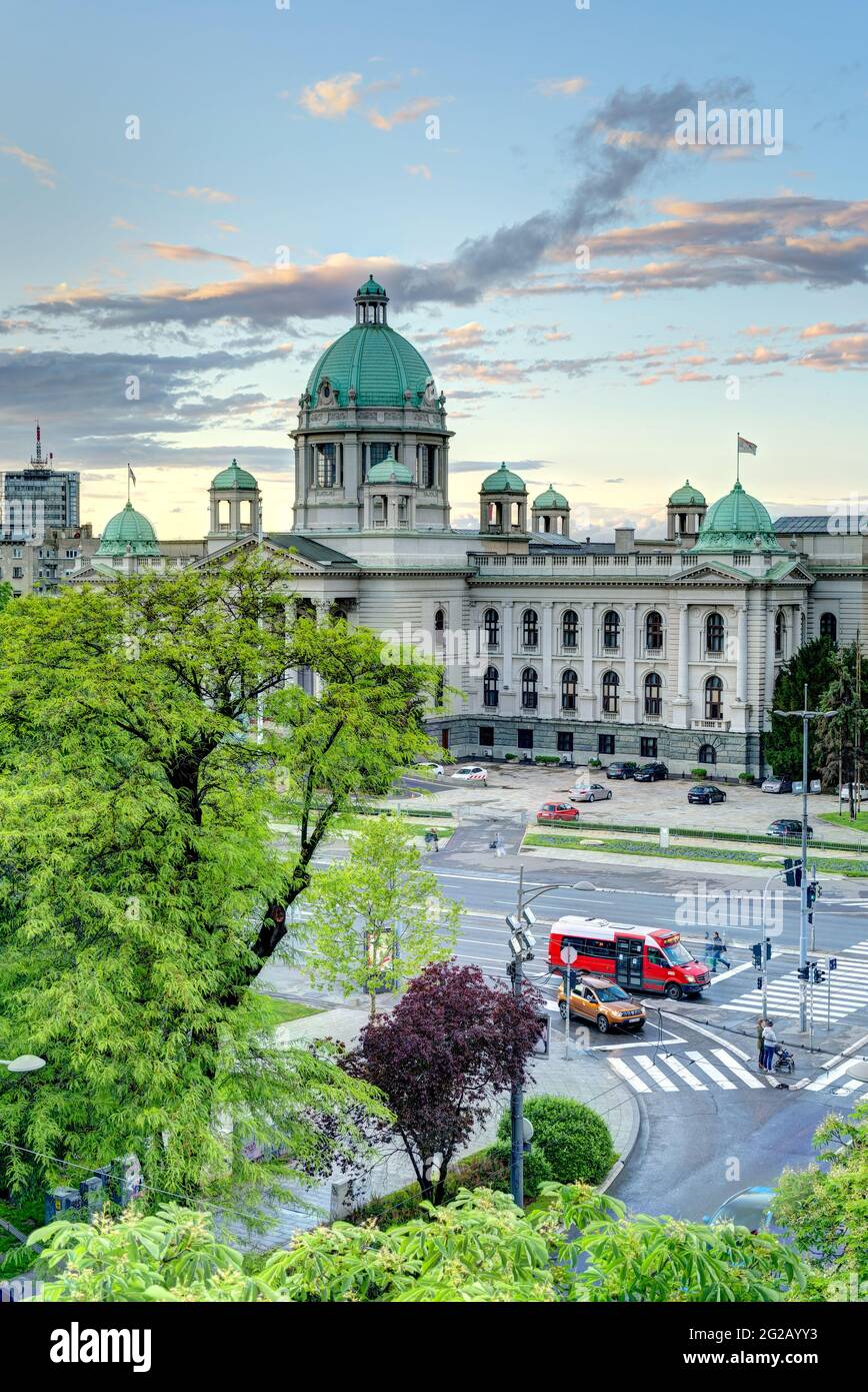 Belgrade landmarks, HDR Image Stock Photo Alamy