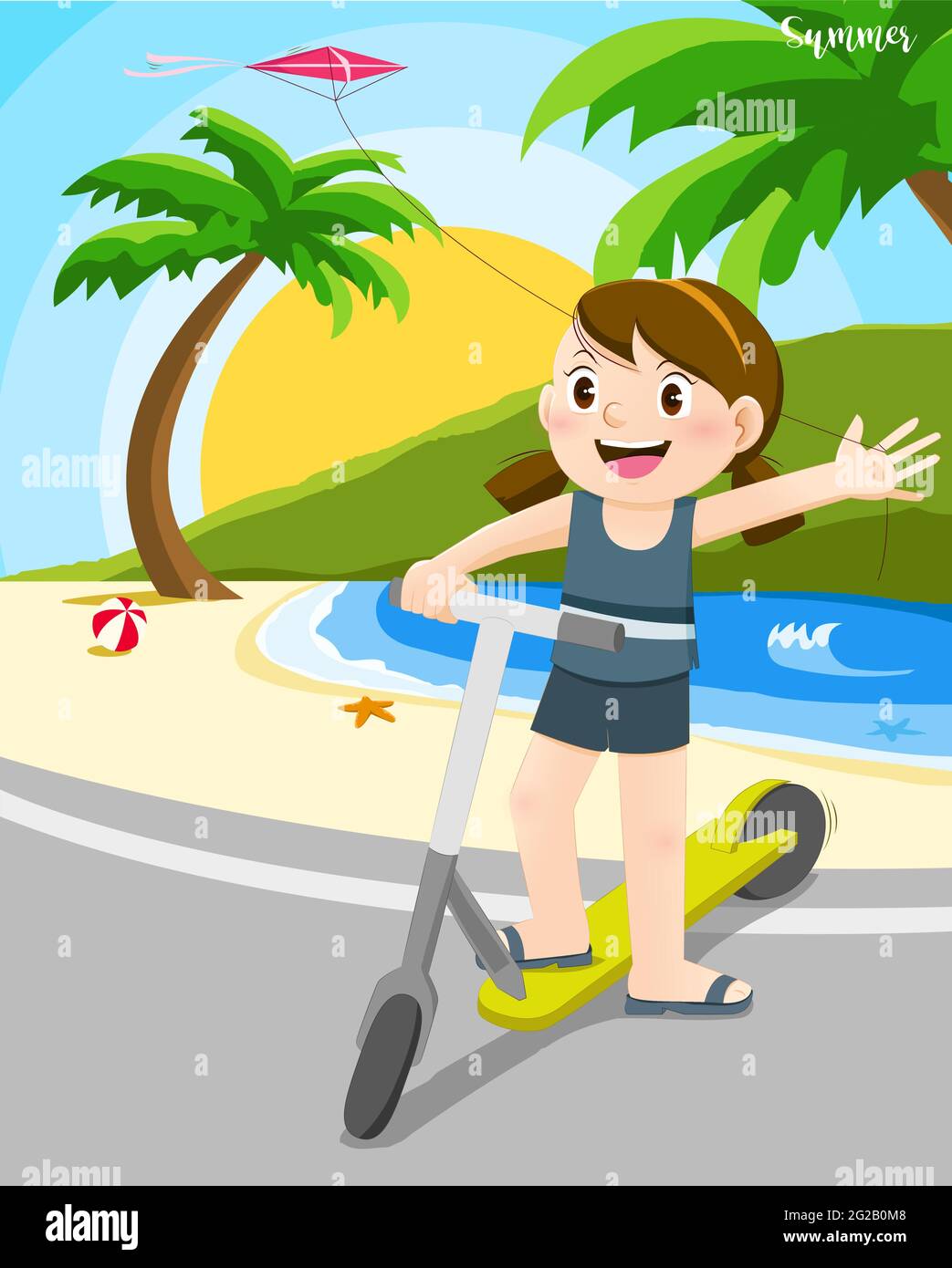 Cartoon girl hot weather hi-res stock photography and images - Alamy Cartoon girl hot weather hi-res stock photography and images - Alamy