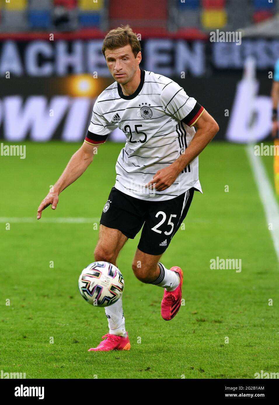 Test match for Euro 2020, Merkur-Spiel-Arena Düsseldorf: Germany - Latvia 7:1; Thomas Müller (GER). Stock Photo