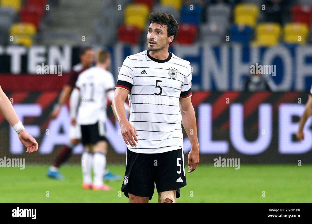 Test match for Euro 2020, Merkur-Spiel-Arena Düsseldorf: Germany - Latvia 7:1; Mats Hummels (GER). Stock Photo