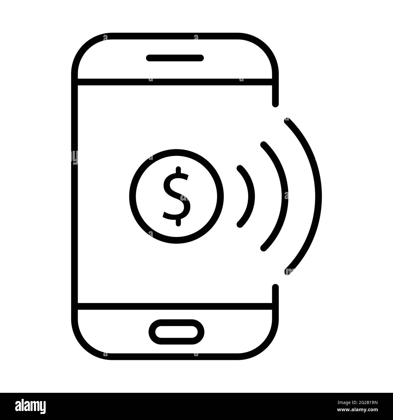 Mobile payment icon vector for your web site design, logo, app, UI. illustration Stock Vector