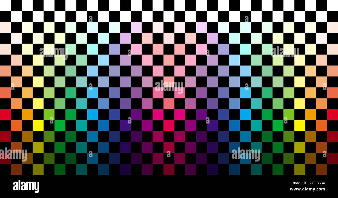 Abstract colorful checkered background Stock Photo