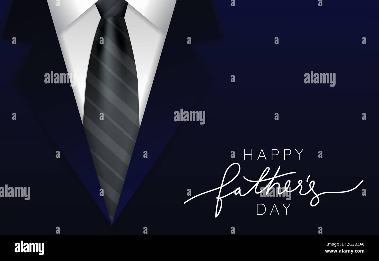 Happy father's day background vector illustration. Fathers day banner, poster, card, wallpaper design. Stock Vector