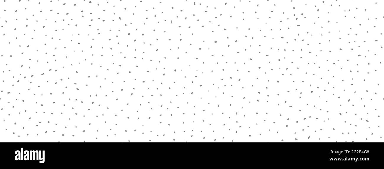 Chaotic irregular gray dots Simple doodle seamless pattern. Internet background. Hand Drawn Vector illustration Stock Vector