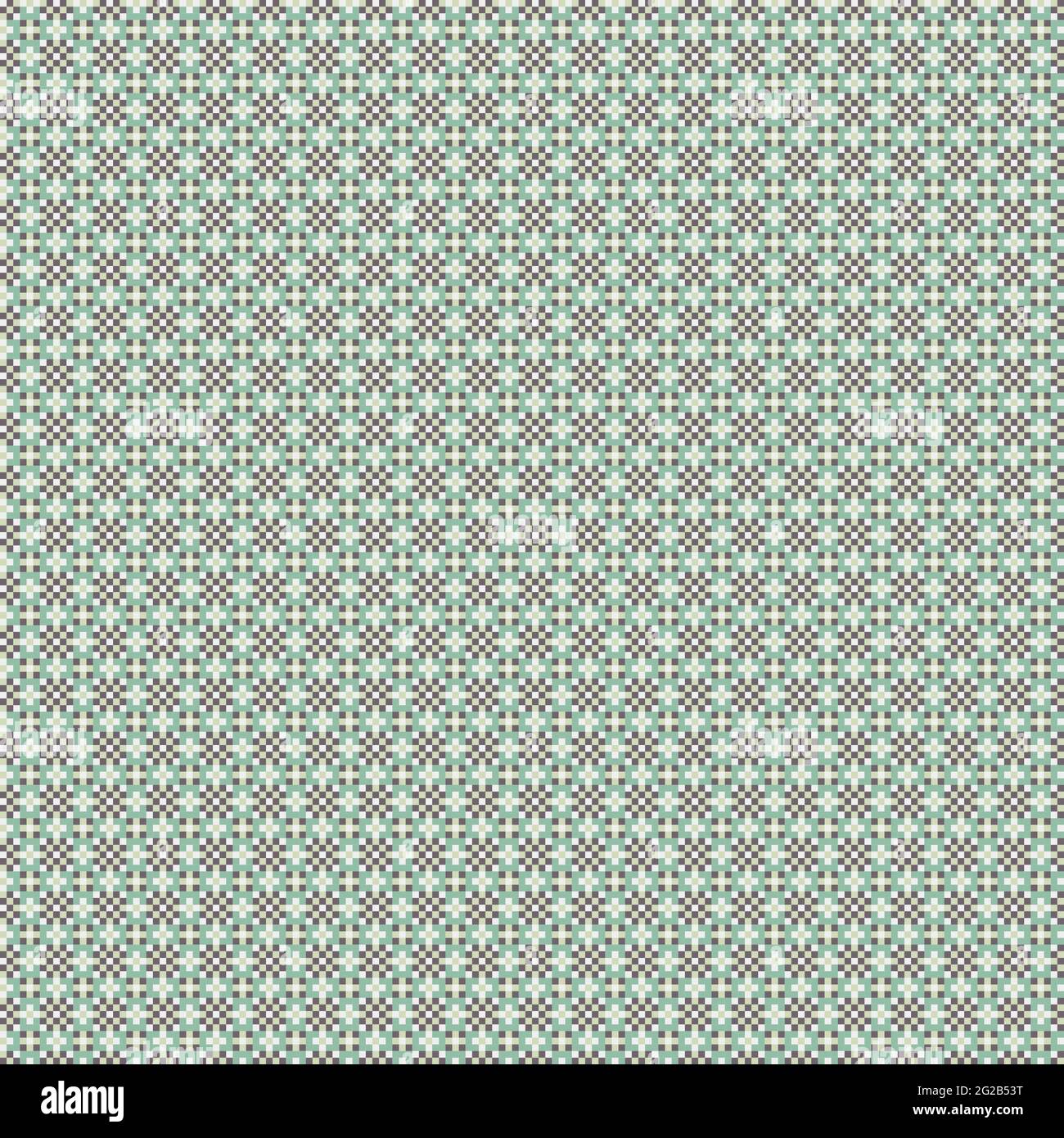 Abstract Cross-Pattern Dotted generative computational art illustration Stock Vector