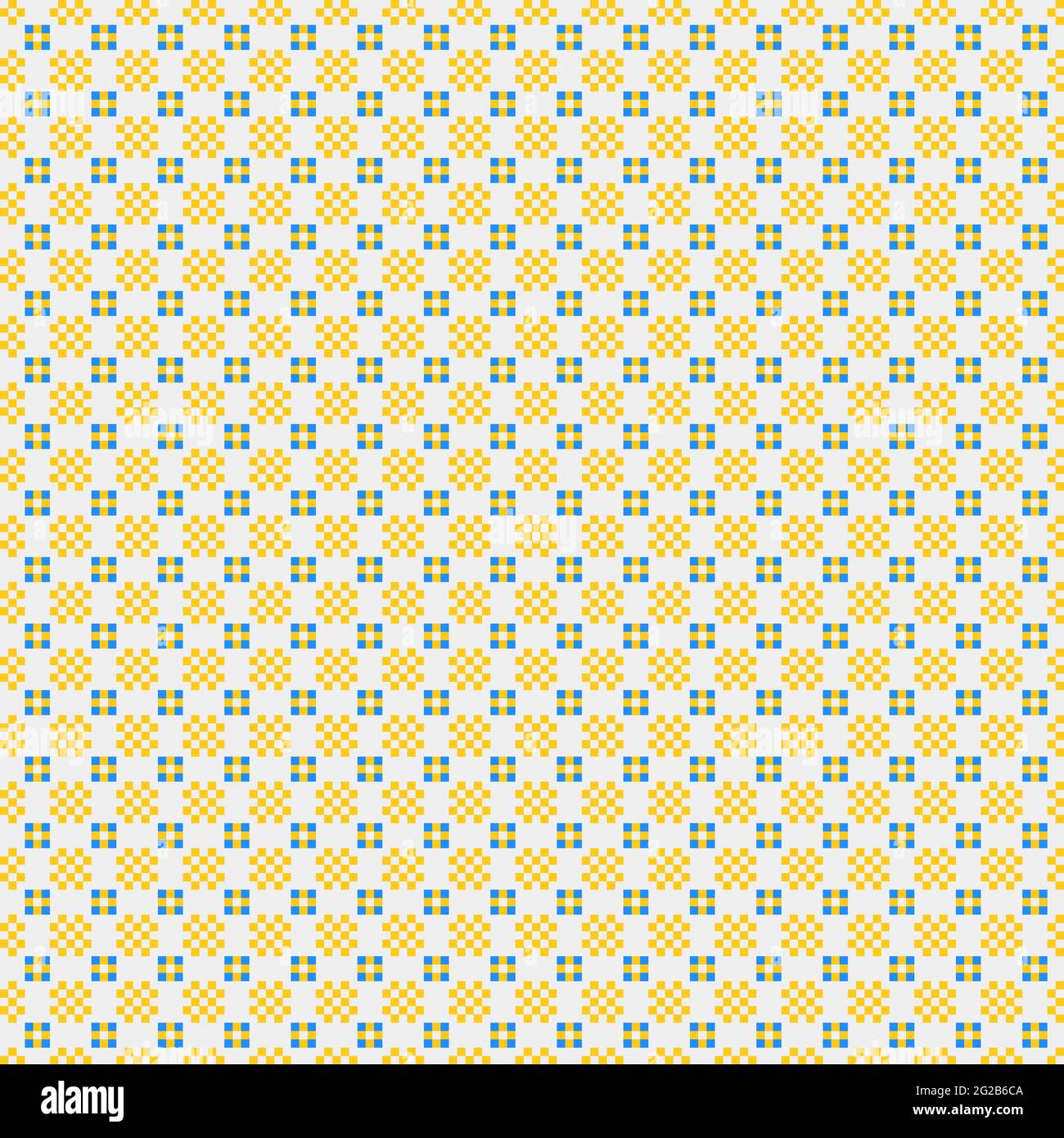 Abstract Cross-Pattern Dotted generative computational art illustration Stock Vector
