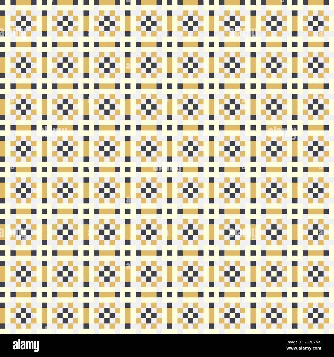 Abstract Cross-Pattern Dotted generative computational art illustration Stock Vector