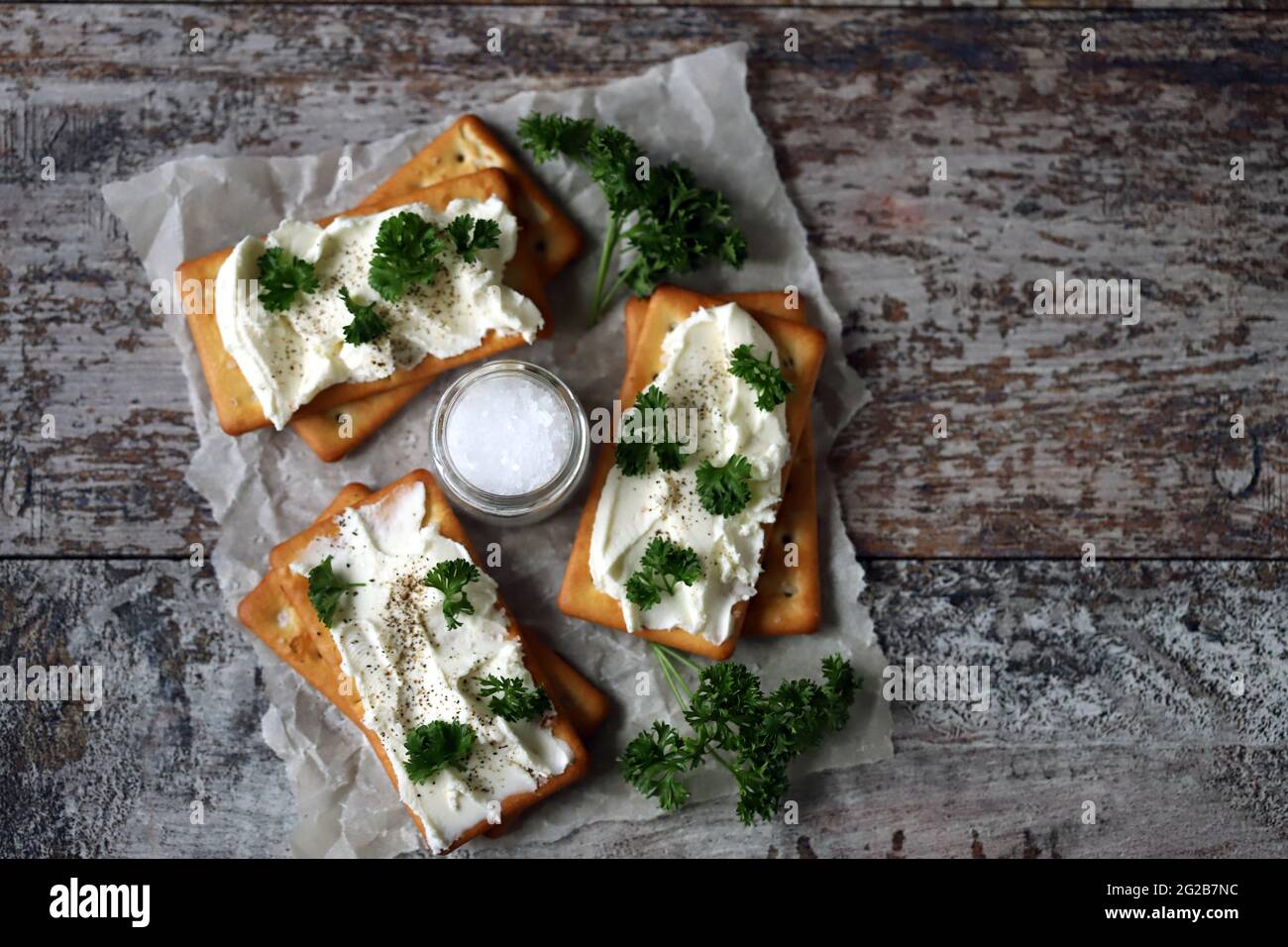 Philadelphia cheese crackers. Healthy snack. Keto diet. Keto snack Stock Photo Alamy