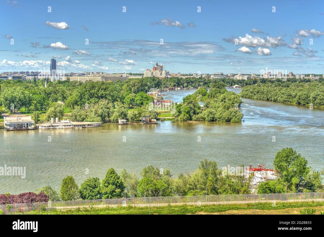 Belgrade, Kalemegdan fortress, HDR Image Stock Photo