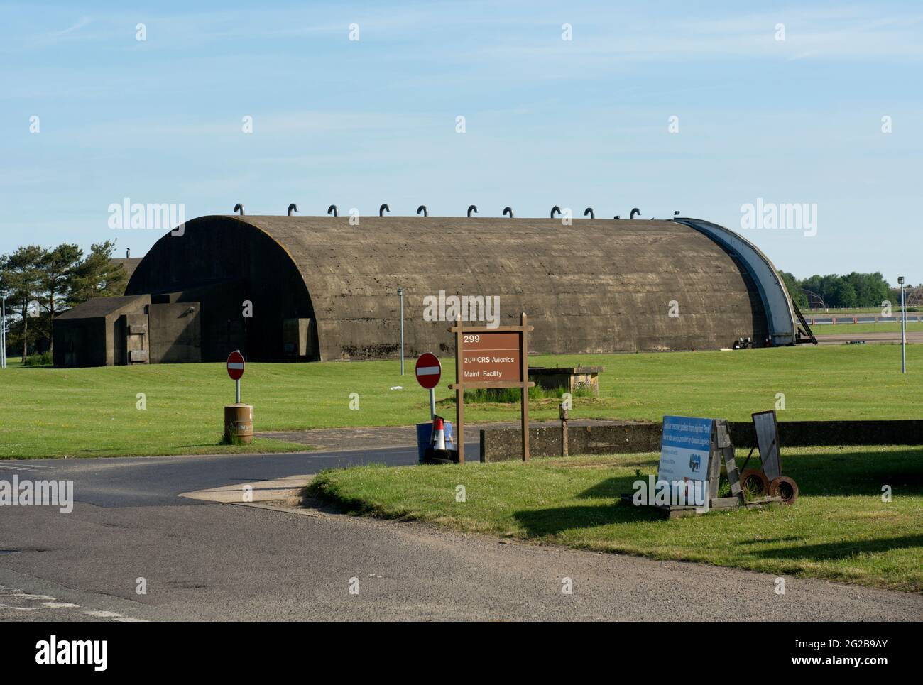 Former RAF Upper Heyford site, Oxfordshire, England, UK Stock Photo