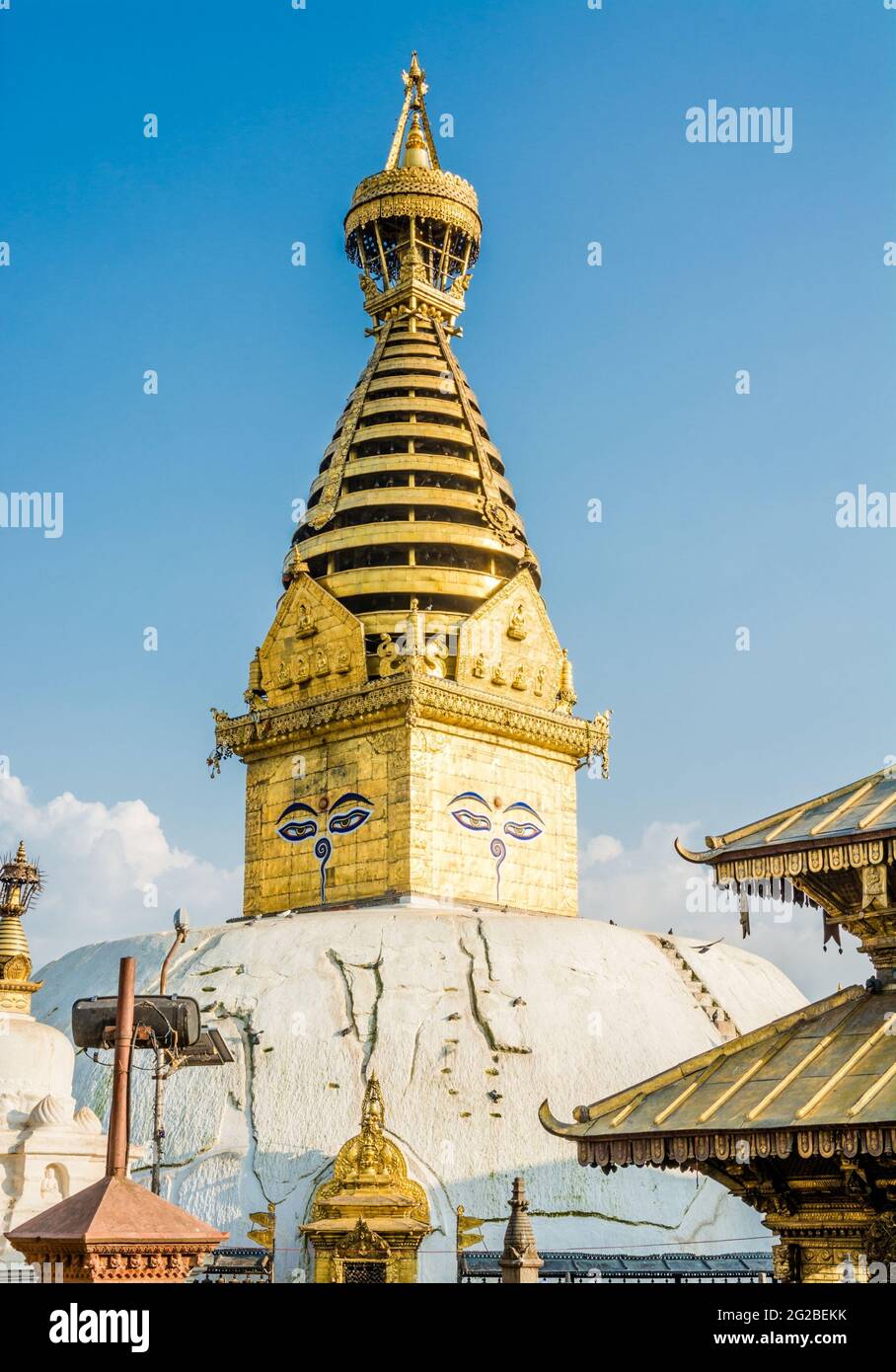 Swayambhunath or Monkey temple buddhist sacred shrine Stock Photo - Alamy