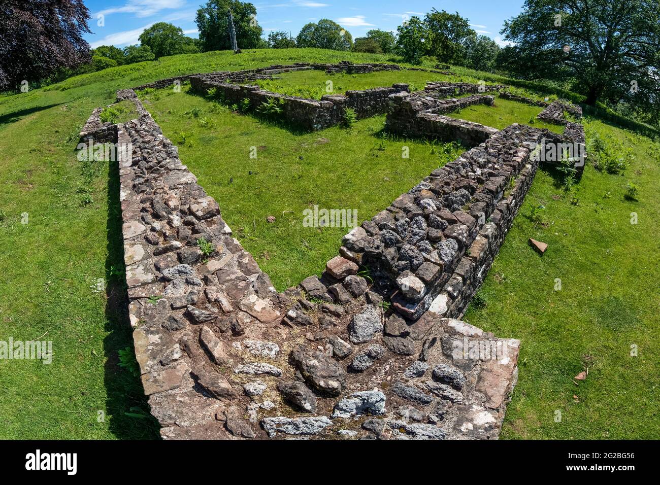 Roman Temple and bath house site at Lydney Camp, Lydney Park ...