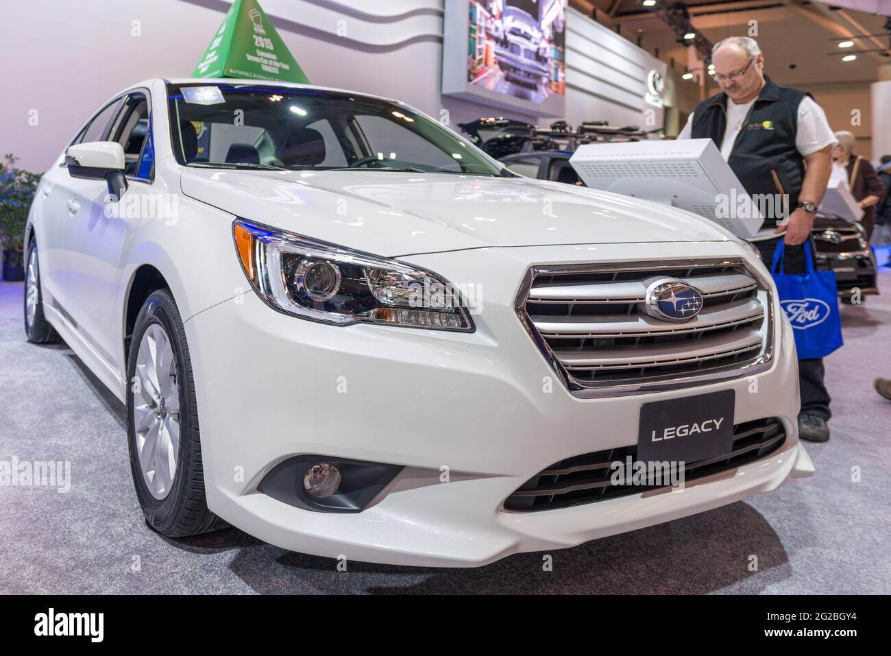 Subaru Legacy in the  Canadian International AutoShow, CIAS for short, is Canada's largest auto show and most prestigious consumer event in Canada. Th Stock Photo